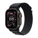 Apple Watch Ultra 3 49mm 5G - Fekete Titánium-Alpesi Szíj-Fekete)  (M Gyártói garancia