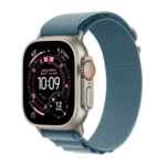Apple Watch Ultra 3 49mm 5G - Titánium-Alpesi Pánt-Kék)  (M Gyártói garancia